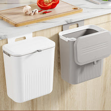 MIMOCASA Cubo de Basura Colgante 9L, Cubo Basura de Plástico con Tapa
