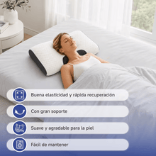 1/2/4 Piezas Almohada Cervical Ergonómica 63×39cm, Soporte Suave para Cuello y Hombros, Diseño Contorneado con Relleno Transpirable, Almohada para Dormir de Lado o Boca Arriba, Cómoda para Descanso Diario, Ideal para Dormitorio y Hogar