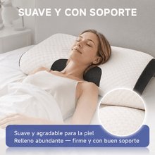 1/2/4 Piezas Almohada Cervical Ergonómica 63×39cm, Soporte Suave para Cuello y Hombros, Diseño Contorneado con Relleno Transpirable, Almohada para Dormir de Lado o Boca Arriba, Cómoda para Descanso Diario, Ideal para Dormitorio y Hogar