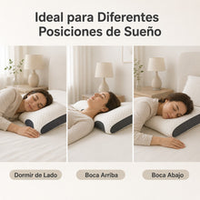 1/2/4 Piezas Almohada Cervical Ergonómica 63×39cm, Soporte Suave para Cuello y Hombros, Diseño Contorneado con Relleno Transpirable, Almohada para Dormir de Lado o Boca Arriba, Cómoda para Descanso Diario, Ideal para Dormitorio y Hogar