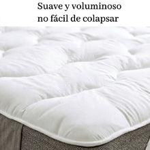 Sobrecolchón acolchado extra suave, topper de colchón grueso y voluminoso con relleno transpirable, bandas elásticas en las esquinas para un ajuste estable, mejora el confort del sueño, compatible con camas 90×200,105×200,135×200,150×200,180×200 cm