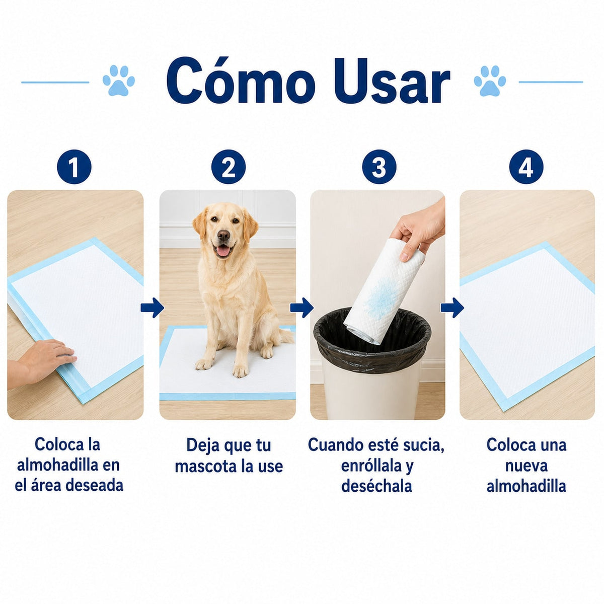 200 Empapadores para Perros, Almohadillas de Adiestramiento Ultra Absorbentes de 5 Capas, Antifugas con Base Impermeable, para Cachorros y Perros Adultos, 40x50/60x60/60x90 cm