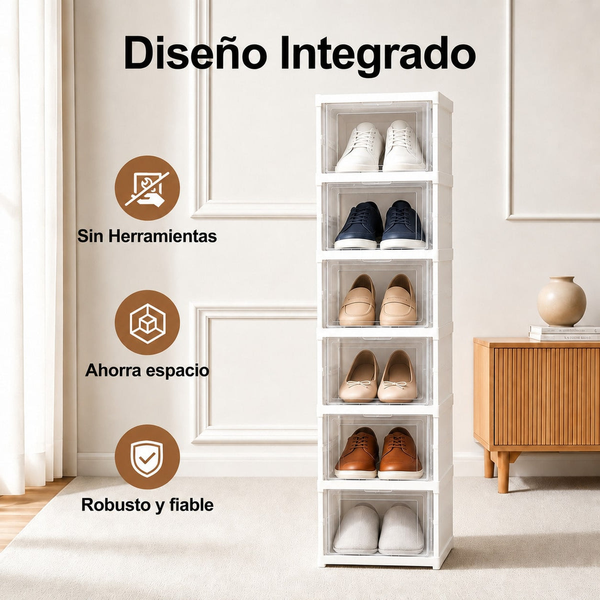 MIMOCASA Cajas Zapatos Transparente Foldable6