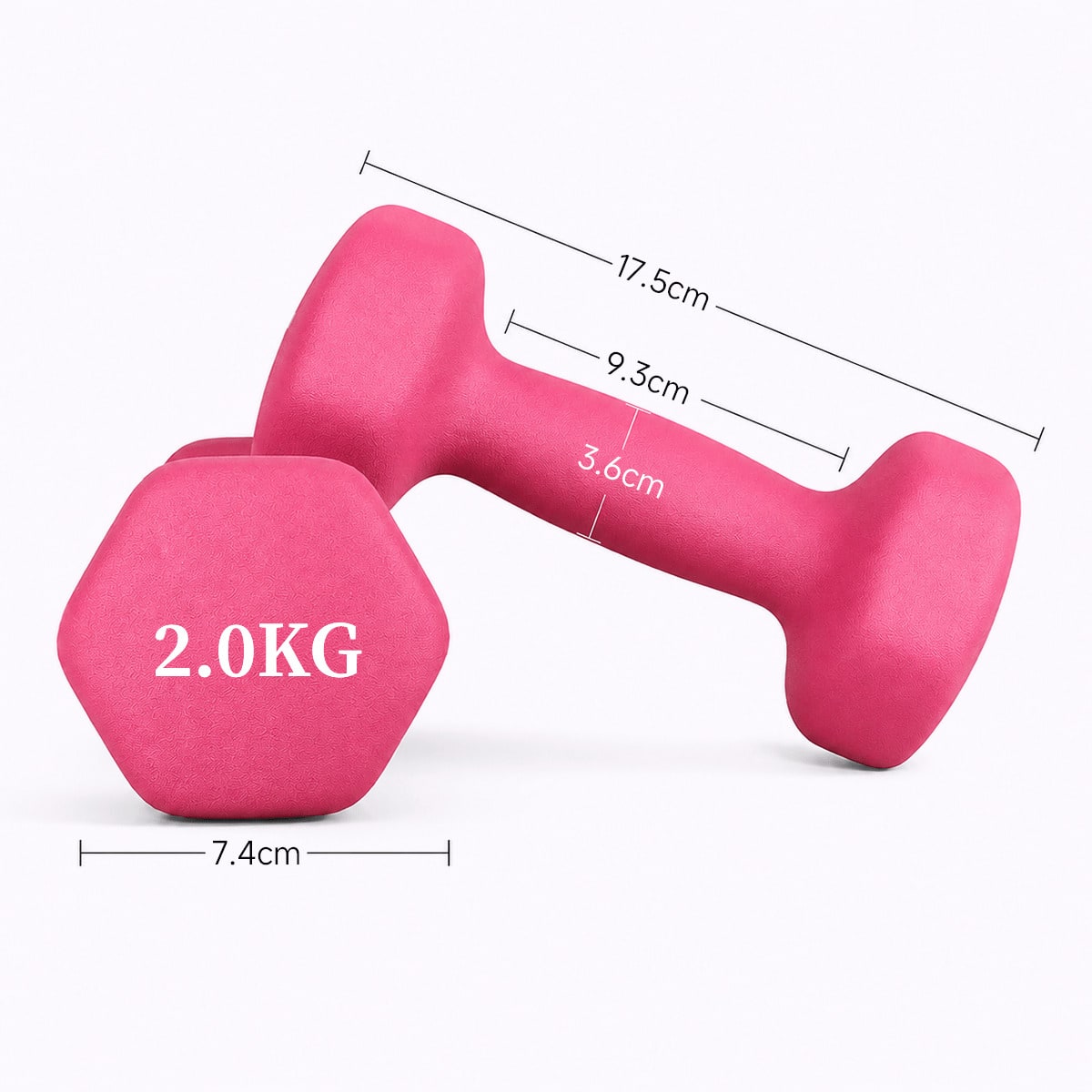 Mancuernas Pequeñas 1 kg 2 kg 3 kg para Mujer y Hombre, Set de 6 Piezas 2 x 1 kg + 2 x 2 kg + 2 x 3 kg con Soporte, Pesas Hexagonales de Mano con Agarre Cómodo, Juego de Pesas Ligeras para Fitness,, Yoga, Pilates, Aeróbic