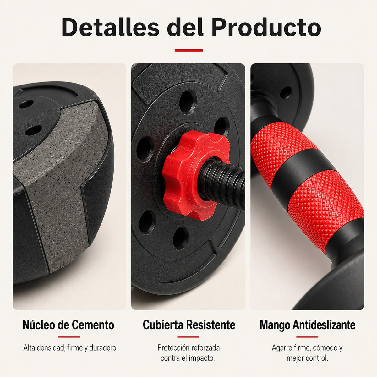 Mancuernas Ajustables 3 en 1 con Barra 10/15/20/30/40 kg, Juego de Pesas con Barra de Conexión y Discos Octogonales Ajustables, Mancuernas y Barra Desmontables para Musculación, Fuerza, Fitness y Entrenamiento de Cuerpo Completo en Casa