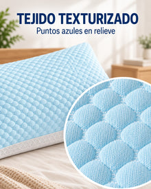 Almohadas para Cama 1/2/4 Unidades, Almohada Suave y Transpirable, Relleno de Almohada, Almohada de Fibra de Poliéster, Tejido Texturizado de Puntos en Relieve, 68 × 43 × 14 cm, para Primavera, Verano, Otoño e Invierno, Dormitorio, Hotel, Sofá y Viaje