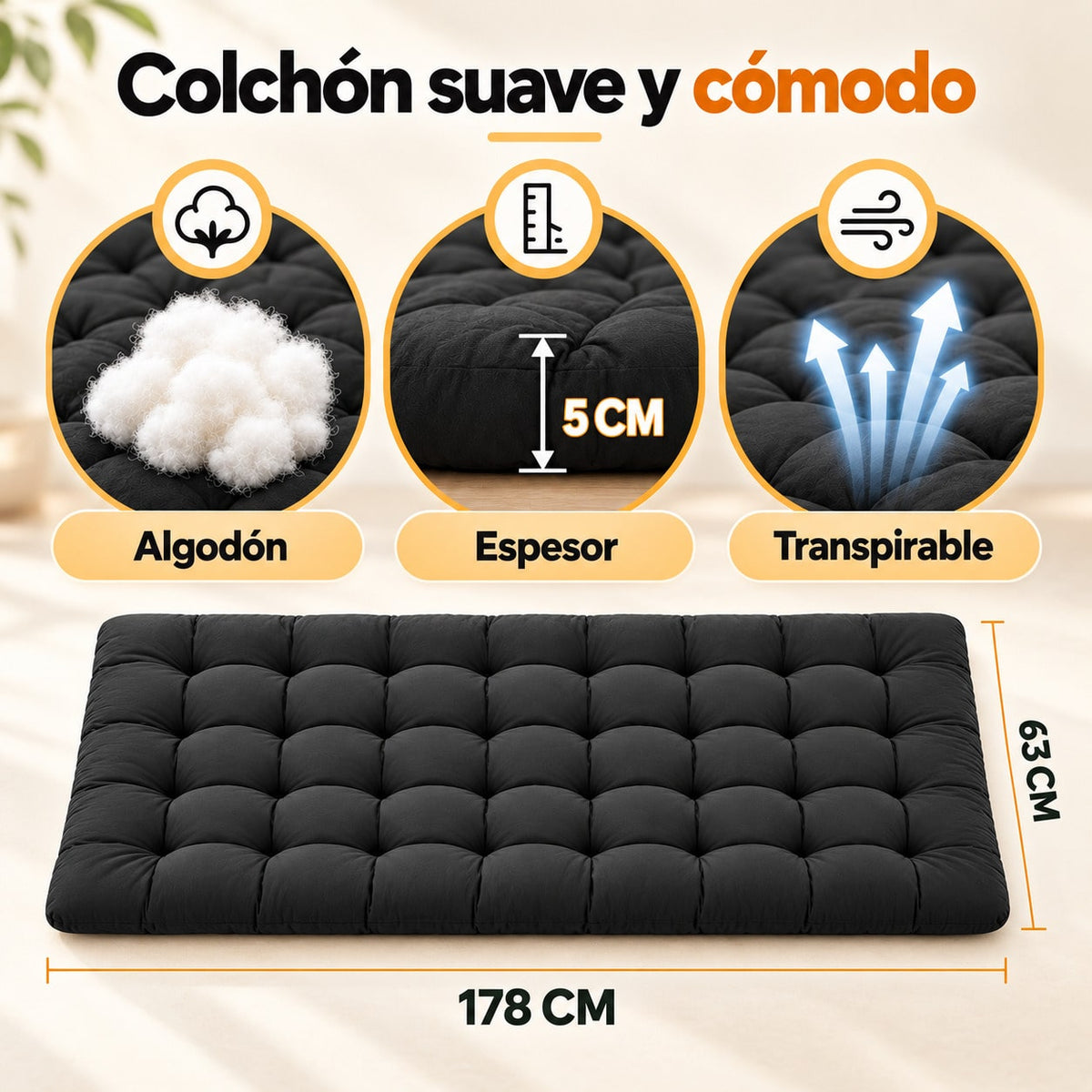 Cama de Camping Plegable para Adultos, Cama Plegable Portátil con Bolsa de Transporte, Cama Auxiliar de Viaje para Camping, Playa, Jardín, Oficina y Hogar, Cama Exterior Multifuncional para Descanso Interior y Exterior