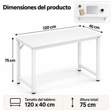 Escritorio para Ordenador, Mesa Escritorio Estrecha para Habitación Pequeña, Escritorio Habitación y Oficina en Casa, Mesa de Estudio para Teletrabajo, Escritorios para Habitación, Escritorio Pequeño para Dormitorio, Diseño Compacto para Espacios Pequeños