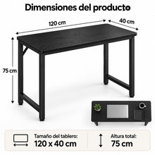 Escritorio para Ordenador, Mesa Escritorio Estrecha para Habitación Pequeña, Escritorio Habitación y Oficina en Casa, Mesa de Estudio para Teletrabajo, Escritorios para Habitación, Escritorio Pequeño para Dormitorio, Diseño Compacto para Espacios Pequeños