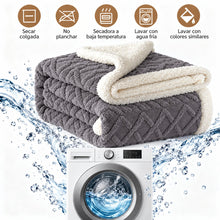 Manta para Sofá y Manta para Cama de Doble Capa, Mantas para Sofá y Mantas para la Cama, Manta Suave, Cálida, Mullida para Otoño e Invierno, Mantas de Invierno para Dormitorio y Salón, Manta de Cama, Mantas Cálidas, Manta Decorativa, Decoración Habitación