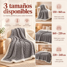 Manta para Sofá y Manta para Cama de Doble Capa, Mantas para Sofá y Mantas para la Cama, Manta Suave, Cálida, Mullida para Otoño e Invierno, Mantas de Invierno para Dormitorio y Salón, Manta de Cama, Mantas Cálidas, Manta Decorativa, Decoración Habitación
