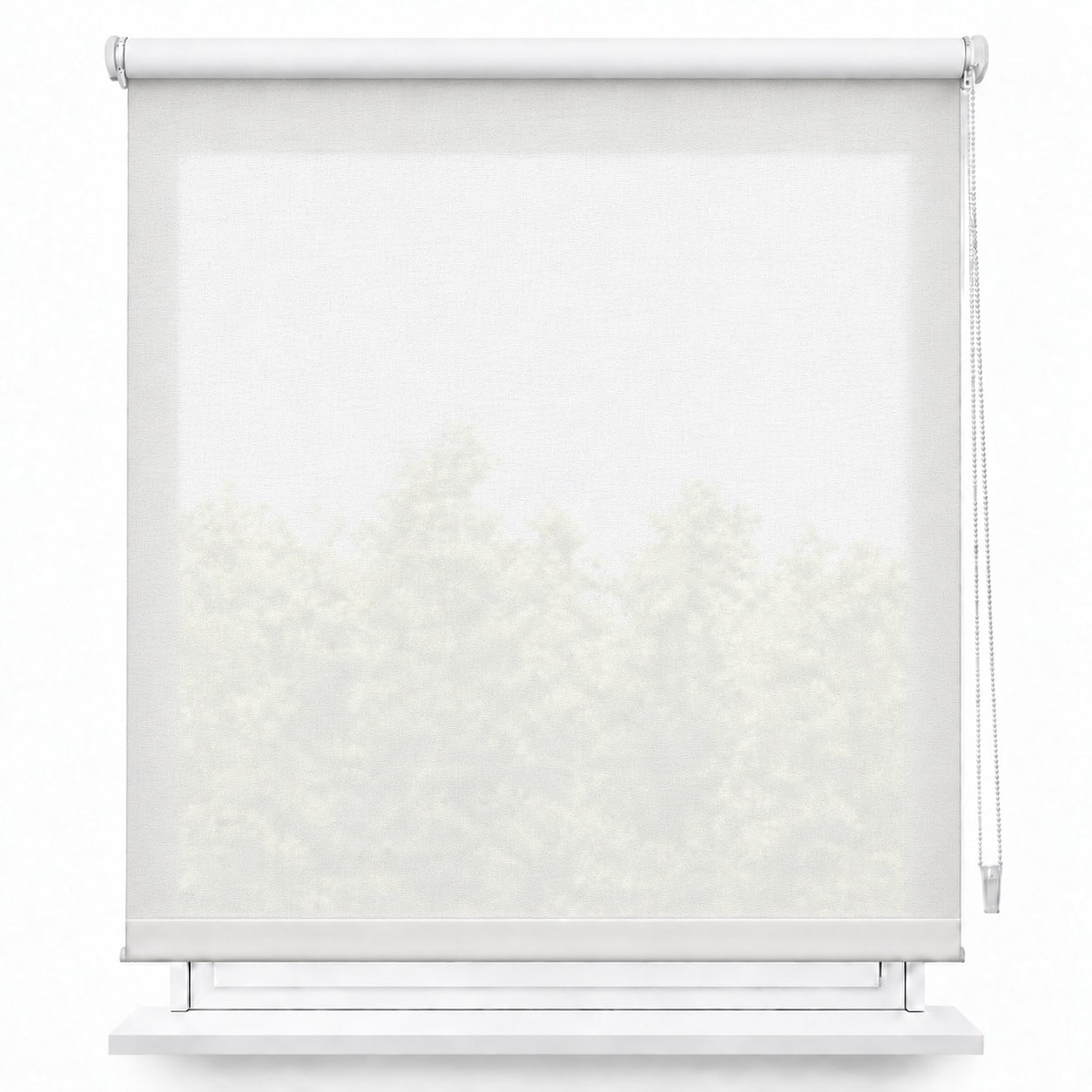 Estor Enrollable Translúcido para Ventanas, Estores para Ventanas sin Taladro con Control de Luz y Privacidad, Cortina Enrollable Semiopaca para Dormitorio, Salón y Cocina, Stores para Ventanas Modernos, Instalación Fácil sin Herramientas con Parada Libre