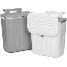 MIMOCASA Cubo de Basura Colgante 9L, Cubo Basura de Plástico con Tapa