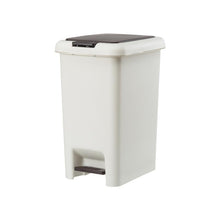 MIMOCASA Cubo para Baño : Cubo Basura Baño con Tapa a Presión y Pedal, Papelera Baño para Cocina, Baño, Sala de Estar, Oficina, Lugar Estrecho, Asa de Transporte Portátil