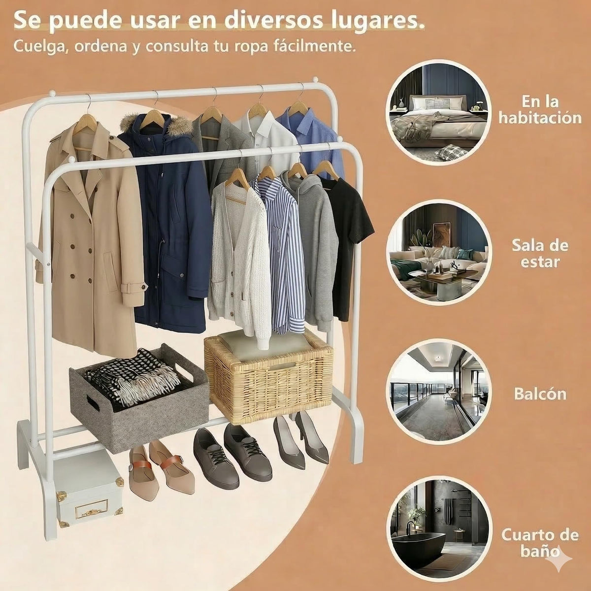 DECODEKO Perchero Colgador de Ropa