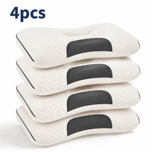 1/2/4 Piezas Almohada Cervical Ergonómica 63×39cm, Soporte Suave para Cuello y Hombros, Diseño Contorneado con Relleno Transpirable, Almohada para Dormir de Lado o Boca Arriba, Cómoda para Descanso Diario, Ideal para Dormitorio y Hogar