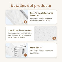 10 Pcs Organizador Zapatos, Apilador de Zapatos Ajustable, Plástico