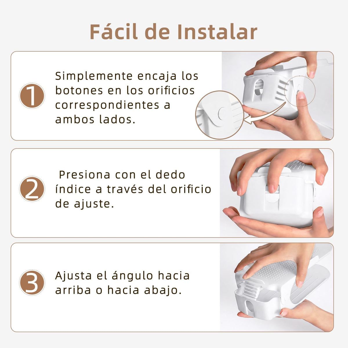 10 Pcs Organizador Zapatos, Apilador de Zapatos Ajustable, Plástico