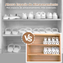 10 Pcs Organizador Zapatos, Apilador de Zapatos Ajustable, Plástico