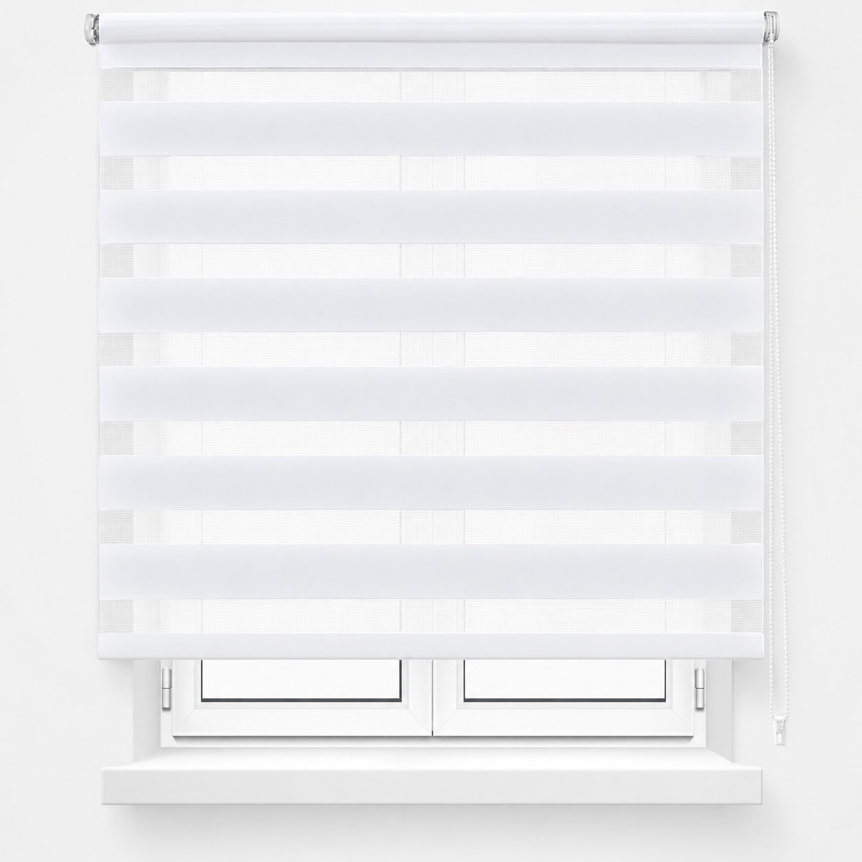 Estor Enrollable Noche y Día de Doble Capa, Estores para Ventanas Sin Taladrar, Cortinas Opacas para el Sol con Regulación de Luz, Cortinas para Dormitorio, Salón y Cocina, Persiana Enrollable Día y Noche, Libre Parada