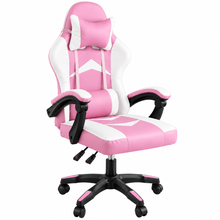 Silla Gaming Ergonómica con Altura Ajustable, Respaldo Reclinable 90°–135°, sin Reposapiés, Soporta hasta 150 kg, Cojines Lumbar y Cervical Desmontables, Reposabrazos Acolchados y Giro 360°