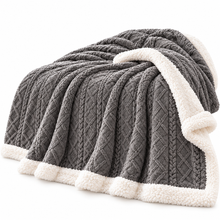 Manta para Sofá y Manta para Cama de Doble Capa, Mantas para Sofá y Mantas para la Cama, Manta Suave, Cálida, Mullida para Otoño e Invierno, Mantas de Invierno para Dormitorio y Salón, Manta de Cama, Mantas Cálidas, Manta Decorativa, Decoración Habitación