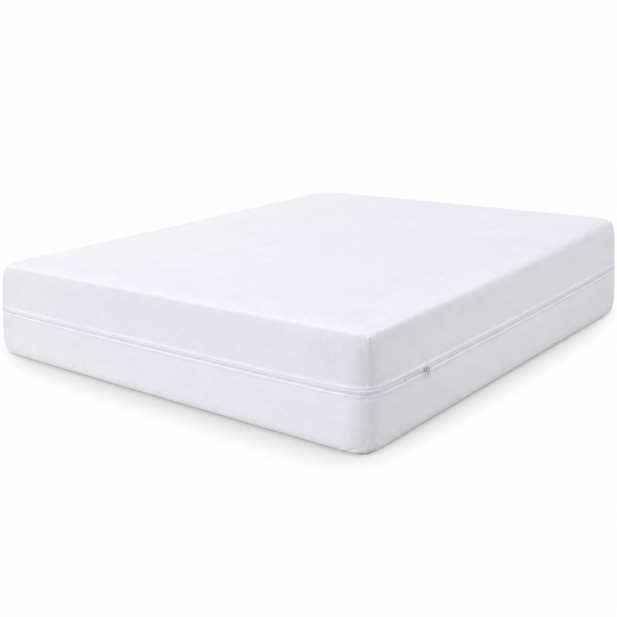 Funda Protector de Colchón Cremallera 360°, Funda Transpirable Suave de Microfibra con Cierre Lateral, Cubrecolchón Antideslizante con Correas Esquineras, Protege tu Colchón del Polvo, Manchas, Mascotas y Ácaros