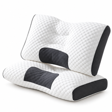 1/2/4 Piezas Almohada Cervical Ergonómica 63×39cm, Soporte Suave para Cuello y Hombros, Diseño Contorneado con Relleno Transpirable, Almohada para Dormir de Lado o Boca Arriba, Cómoda para Descanso Diario, Ideal para Dormitorio y Hogar