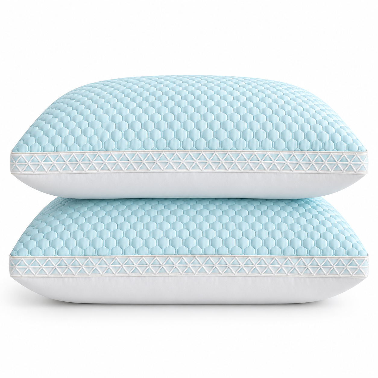 Almohadas para Cama 1/2/4 Unidades, Almohada Suave y Transpirable, Relleno de Almohada, Almohada de Fibra de Poliéster, Tejido Texturizado de Puntos en Relieve, 68 × 43 × 14 cm, para Primavera, Verano, Otoño e Invierno, Dormitorio, Hotel, Sofá y Viaje