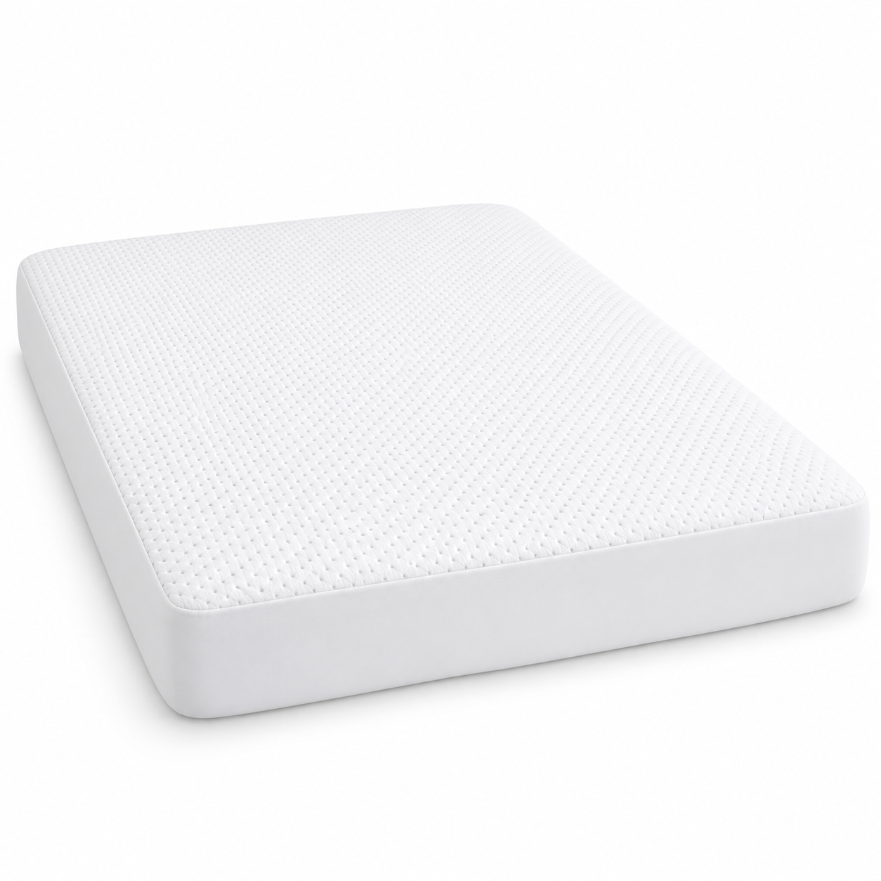 Protector de Colchón Impermeable 1 Pieza, Funda de colchón acolchada tipo sábana bajera con elástico 360°, Diseño de rombos suave y cómodo, Transpirable y de bajo ruido, Lavable a máquina, Ideal para dormitorios, habitaciones de invitados