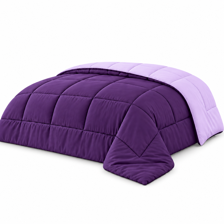 Edredón con Relleno Incluido, Edredón Nórdico Bicolor Reversible 240 g/m², Edredón Acolchado de Doble Cara para Otoño e Invierno Suave, Edredones de Cama 90/105/135/150/180 cm, Relleno Nórdico Suave y Confortable, Ropa de Cama para Dormitorio
