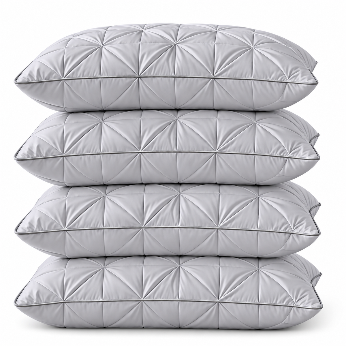 1/2/4 Unidades Almohadas de Cama para Dormir, Almohadas Rellenas con Alternativa de Pluma Súper Suave, Mullidas y Esponjosas Estilo Hotel, para Cama Matrimonio e Individual, Dormir de Lado, Boca Arriba y Boca Abajo, Dormitorio