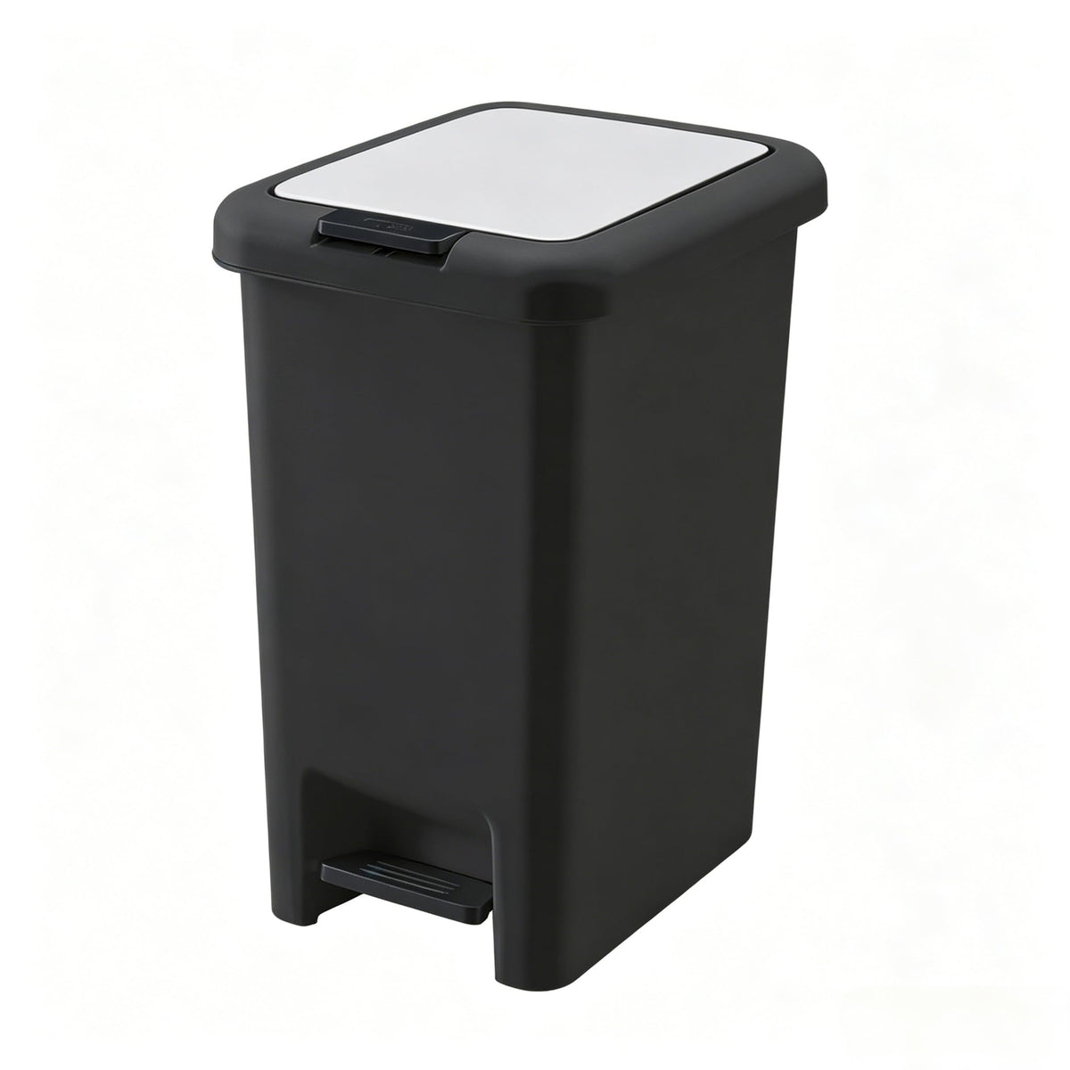 MIMOCASA Cubo para Baño : Cubo Basura Baño con Tapa a Presión y Pedal, Papelera Baño para Cocina, Baño, Sala de Estar, Oficina, Lugar Estrecho, Asa de Transporte Portátil