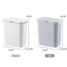 MIMOCASA Cubo de Basura Colgante 9L, Cubo Basura de Plástico con Tapa