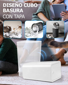 MIMOCASA Cubo de Basura con Tapa a Presión