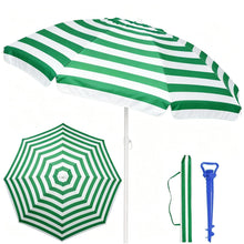 Sombrilla Playa, Protección UV+50, Sombrilla Antiviento, Soporte Metálico